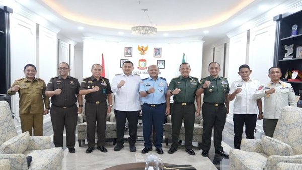 Wali Kota Makassar Terima Audiensi Kaotmilti IV dan Aspidmil Kejati Sulsel