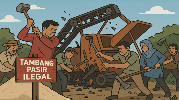 Aktivitas Tambang 'Ilegal' di Sawakong Dibiarkan, Siapa yang Lindungi?