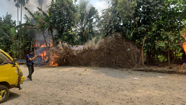Dua Barak Narkoba Ludes Dibakar, THM Mewah Langkat Disita Polisi