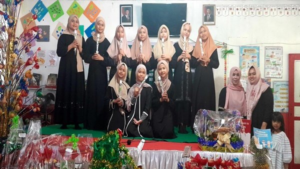 SD Negeri Borong Makassar Gelar Maulid Nabi, Angkat Moderasi Beragama