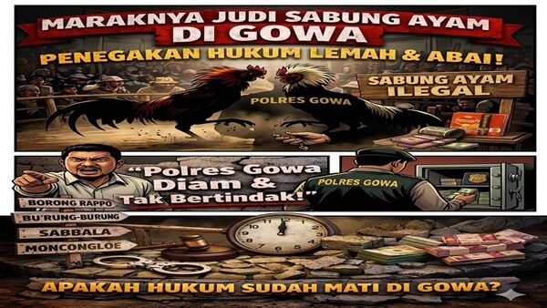 Judi Sabung Ayam di Gowa Tak Tersentuh Hukum? Ini Kata Aktivis