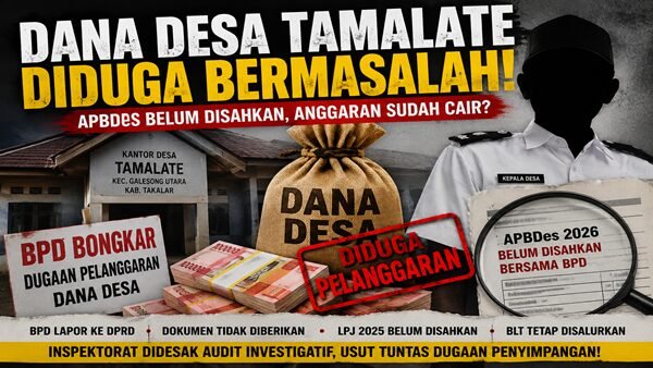 Bau Busuk Dana Desa Tamalate Tercium, Audit Investigatif Didesak Segera Digelar