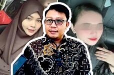 Foto kolase - Owner RA Skincare (kiri) Kuasa Hukum Owner RA Skincare, Wawan Nur Rewa (tengah), dan Owner Skincare AHA (kanan)