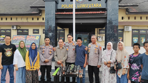 Warga Serahkan 60 Pucuk Senjata, Kapolsek Bone-Bone Minta Perdamaian Dijaga Bersama